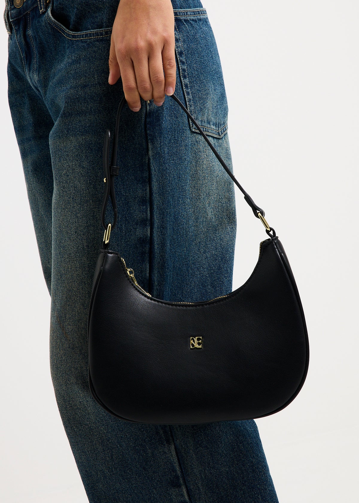 PU Shoulder Bag BLACK