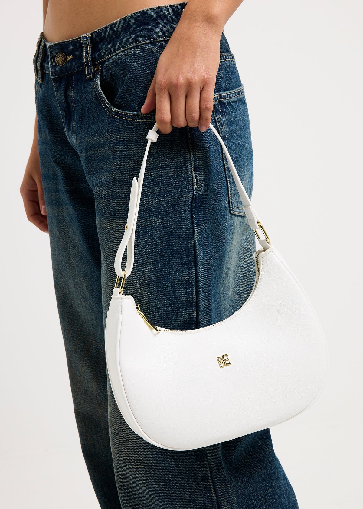 PU Shoulder Bag ECRU