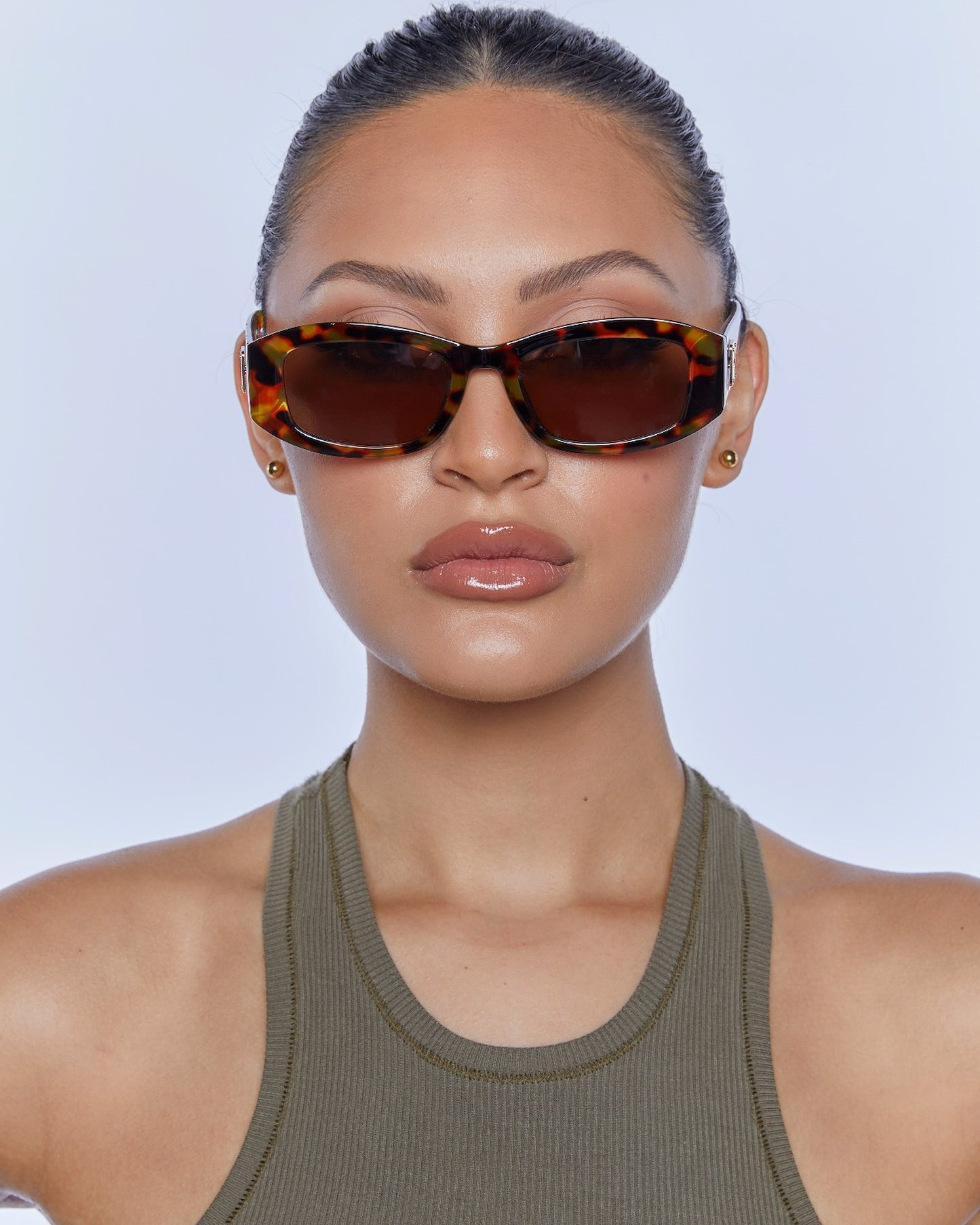 Inez Sunglasses Tort Brown Mono