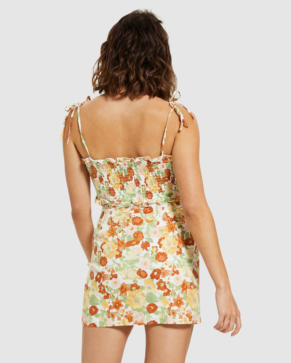 Celest Floral Shirred Top ASSORTED