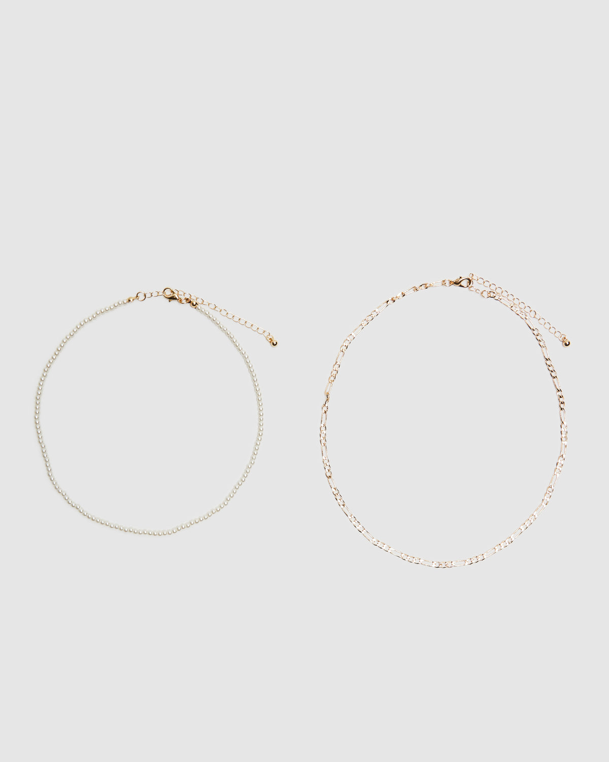 Pearl &  Necklace 2 Pack GOLD