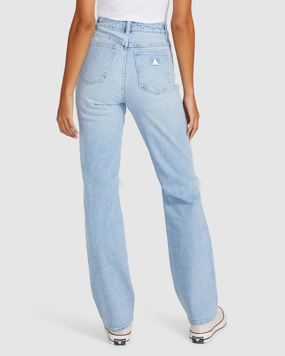 94 High Straight Jeans Gina Ripped Blue