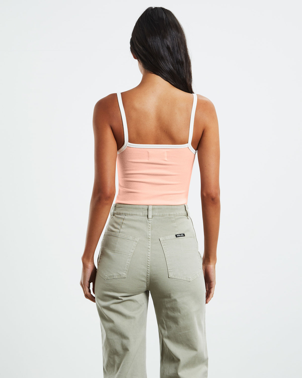 Contrast Naomi Tank Peony BABY PINK