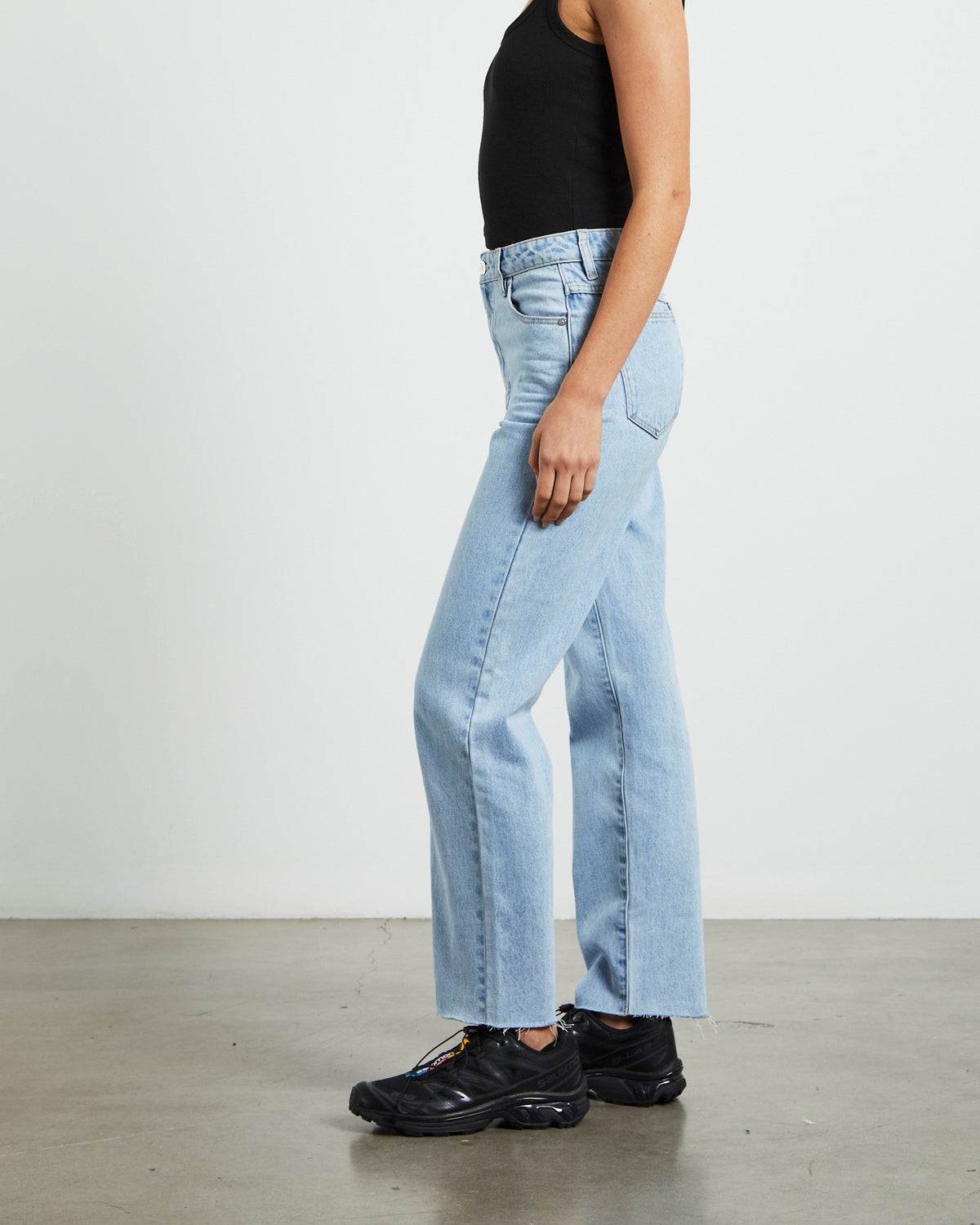 High Straight Petite Denim Jeans Walkaway Blue WALKAWAY