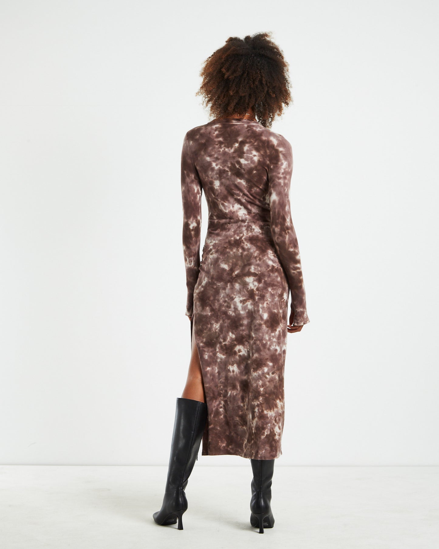 Stammy Cut Out Midi Dress Acid Wash Multi