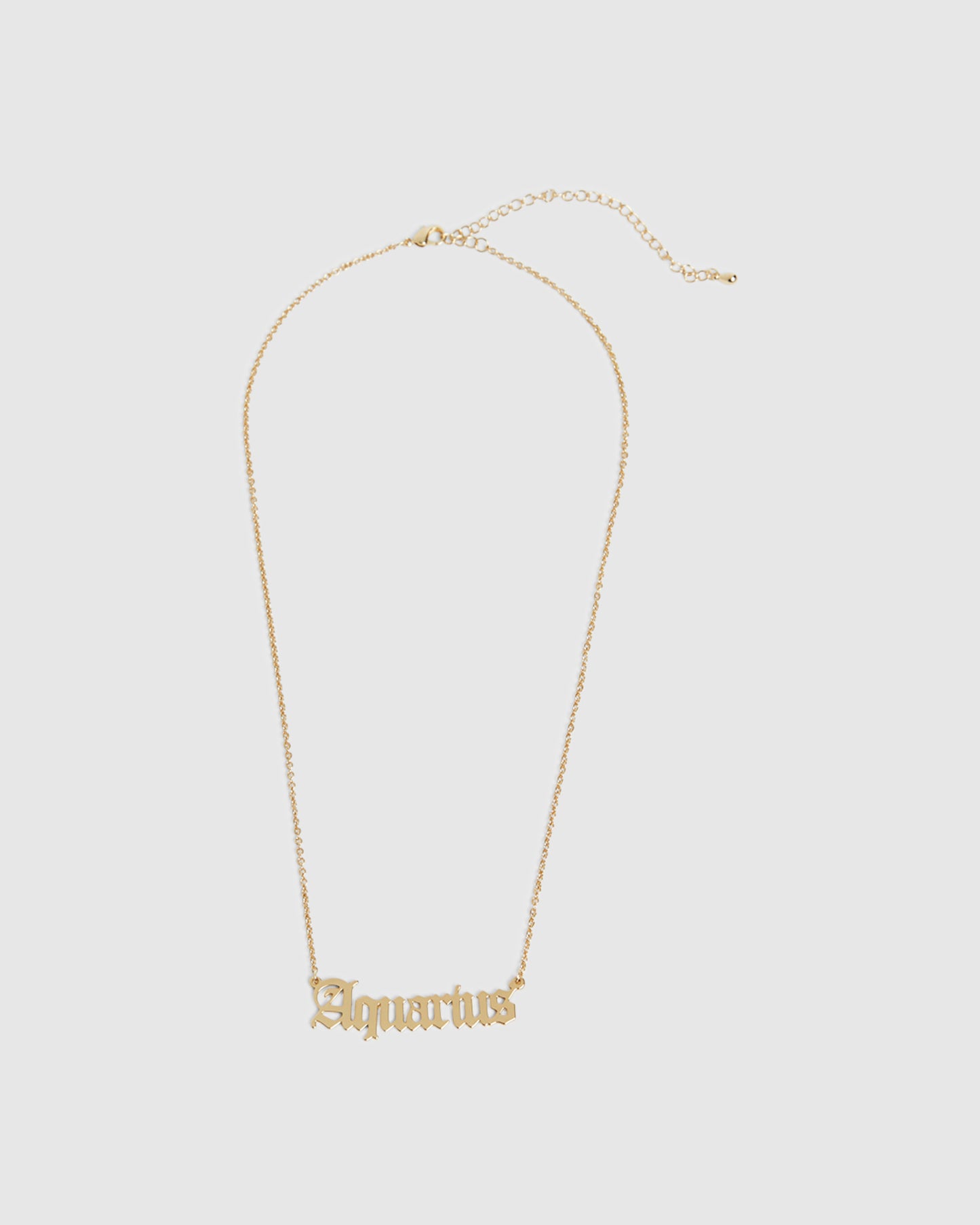 14k  Aquarius Star Sign Necklace
