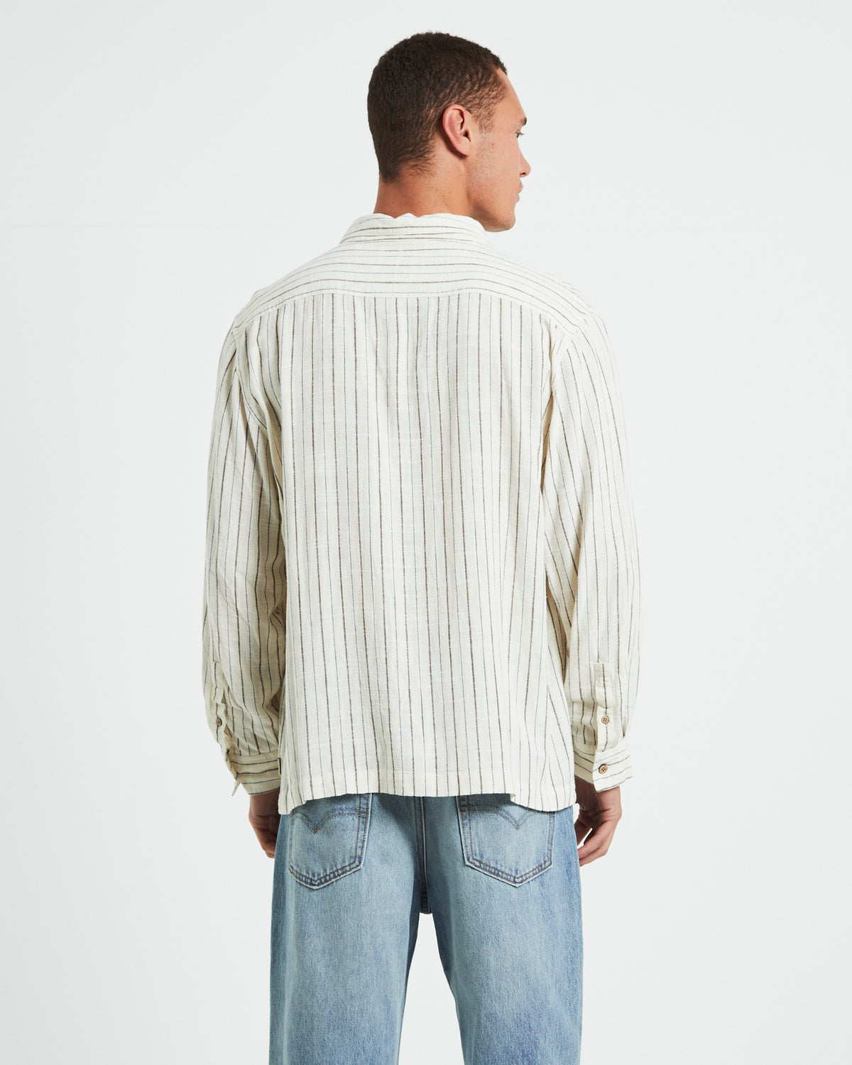 Tesky Linen Long Sleeve Shirt in Natural