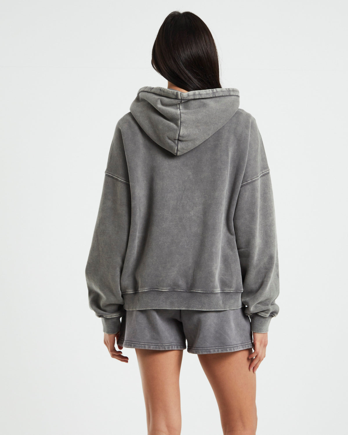 Dive Fleece Hood Acid Slate GREY