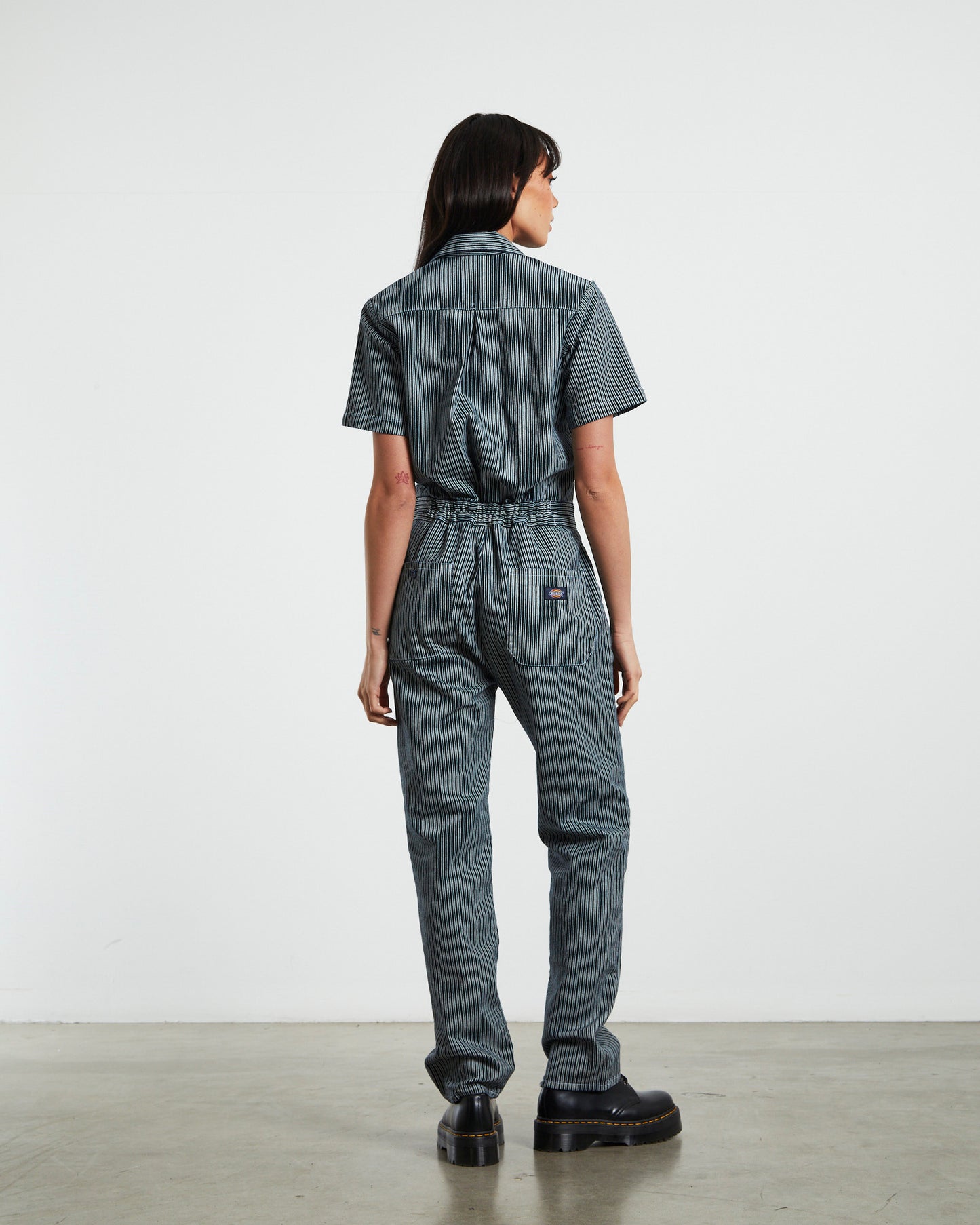 Smithville Denim Jumpsuit Hickory Stripe
