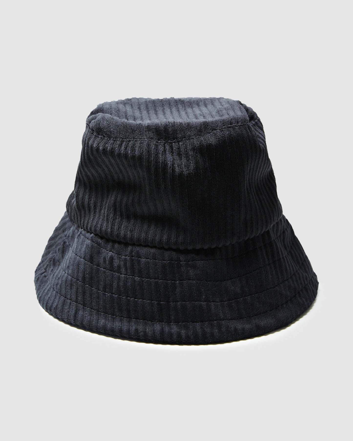 Jaynee Jumbo Cord Bucket Hat Black