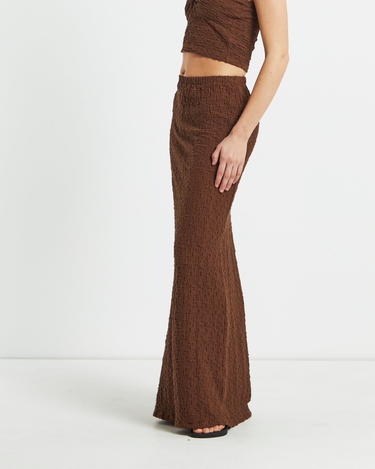 Skyla Textured Maxi Skirt