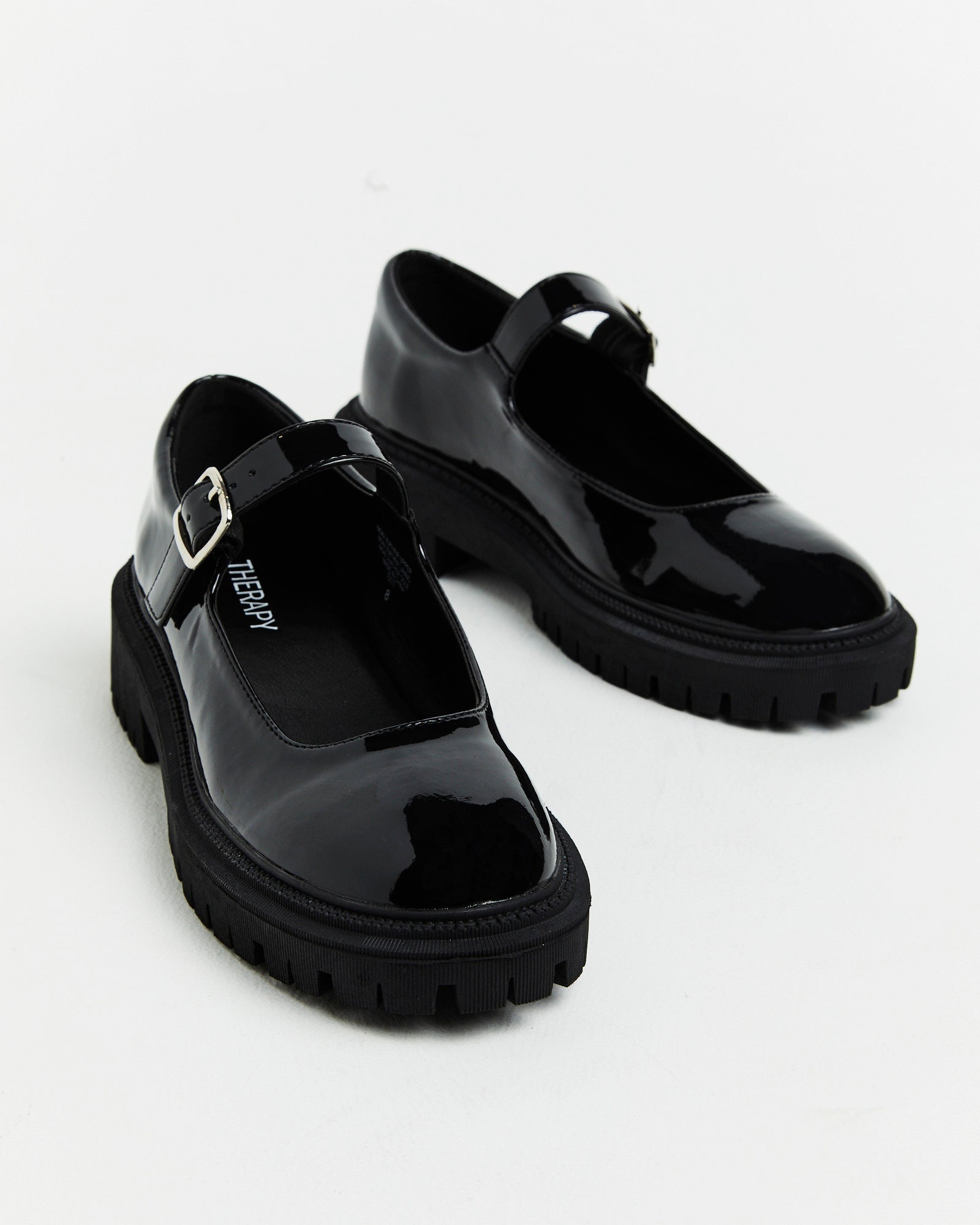 Exit Patent PU Mary Jane Loafers in Black – General Pants Co.