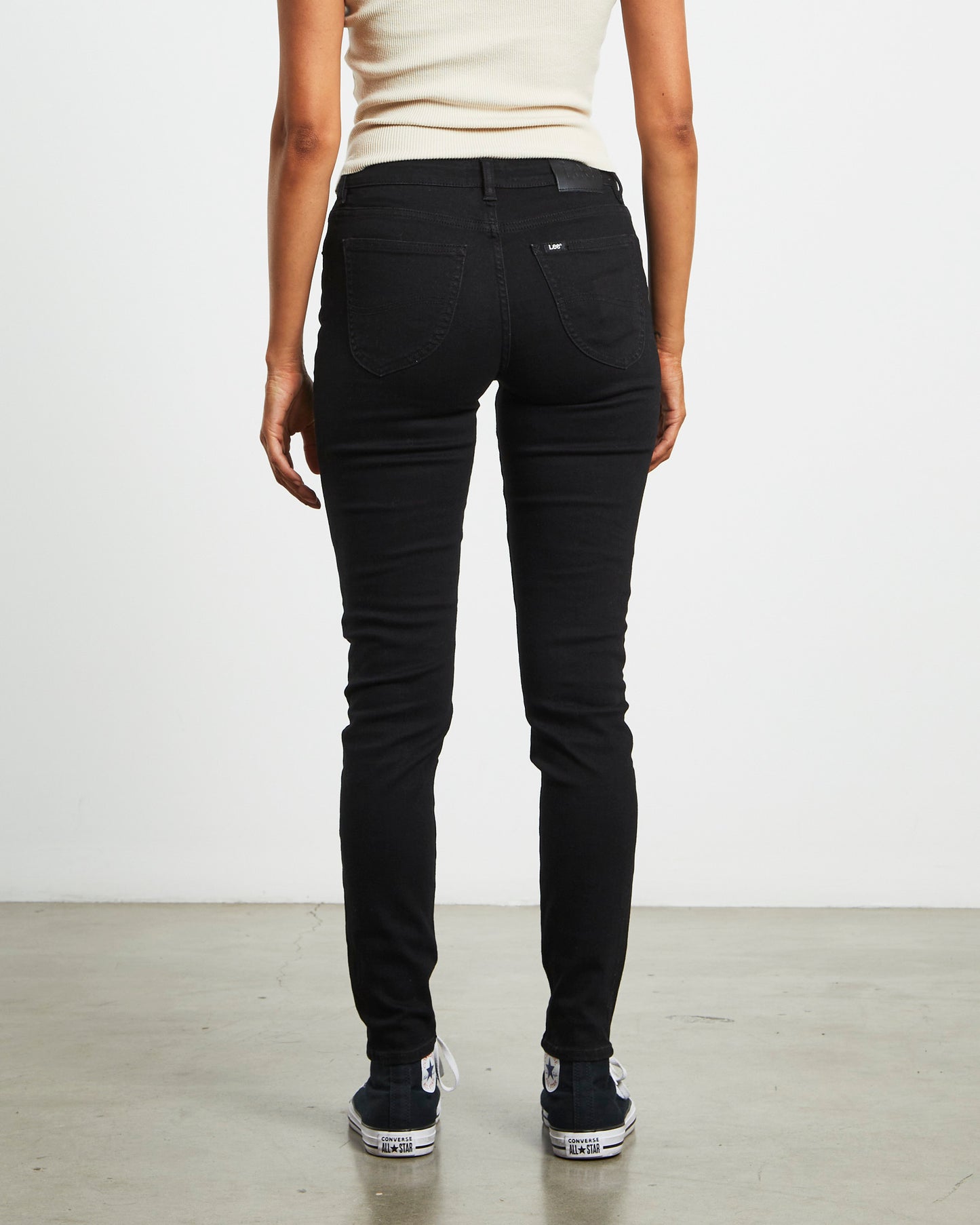 Y2K Low Licks Skinny Denim Jeans in Prize Black