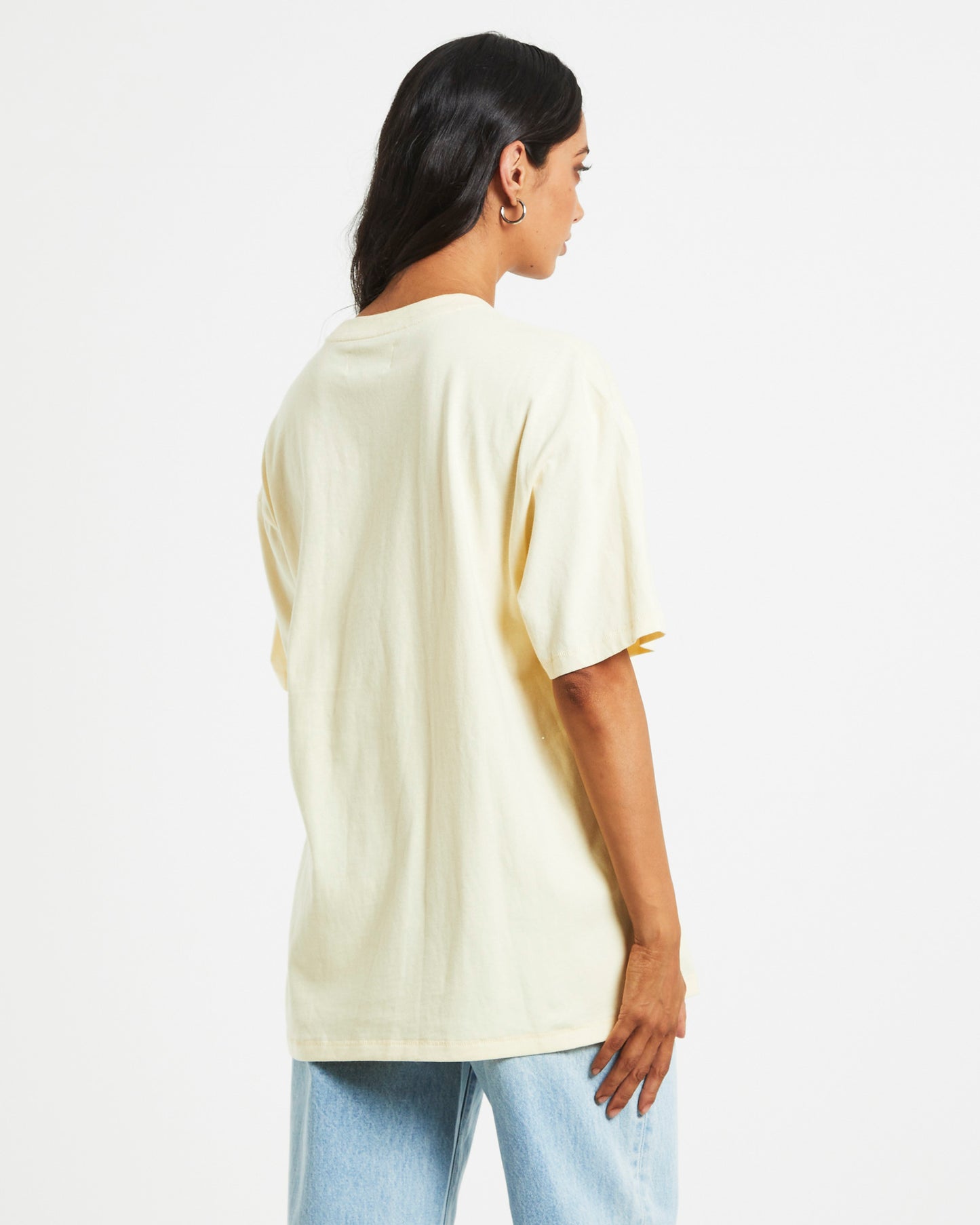 Slouch Short Sleeve T-Shirt in Butterfly Natural