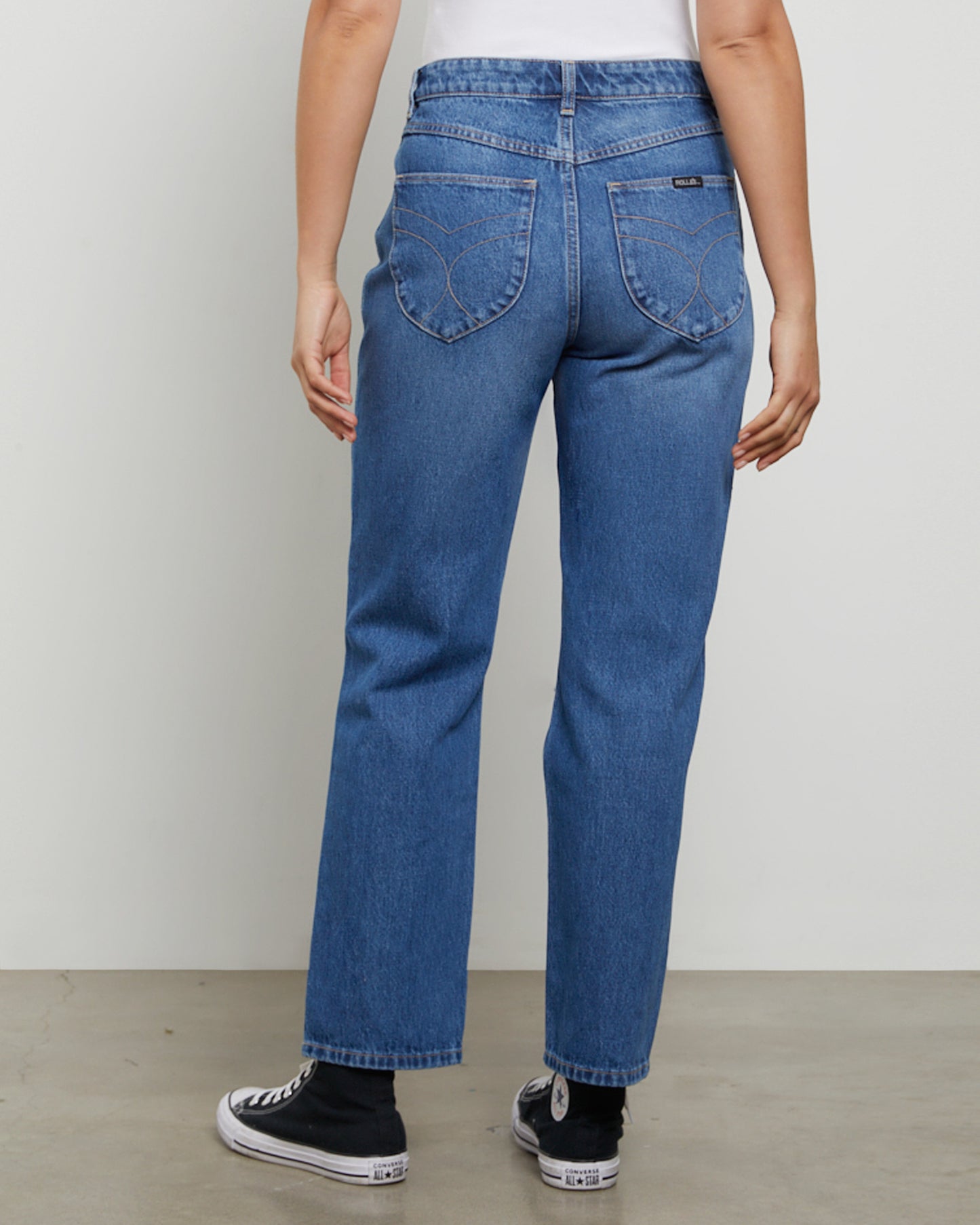 Classic Straight Ankle Denim Jeans Linda