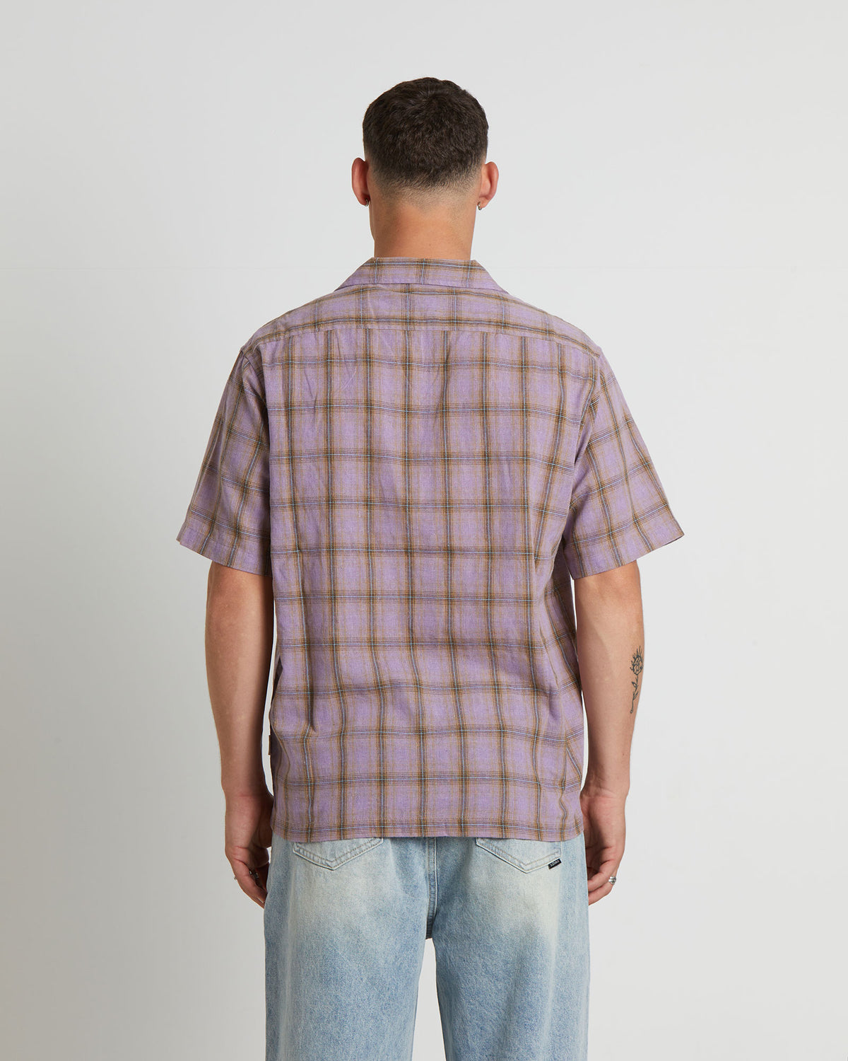 Dazed Check Short Sleeve Resort Shirt in Multi MULTI CO