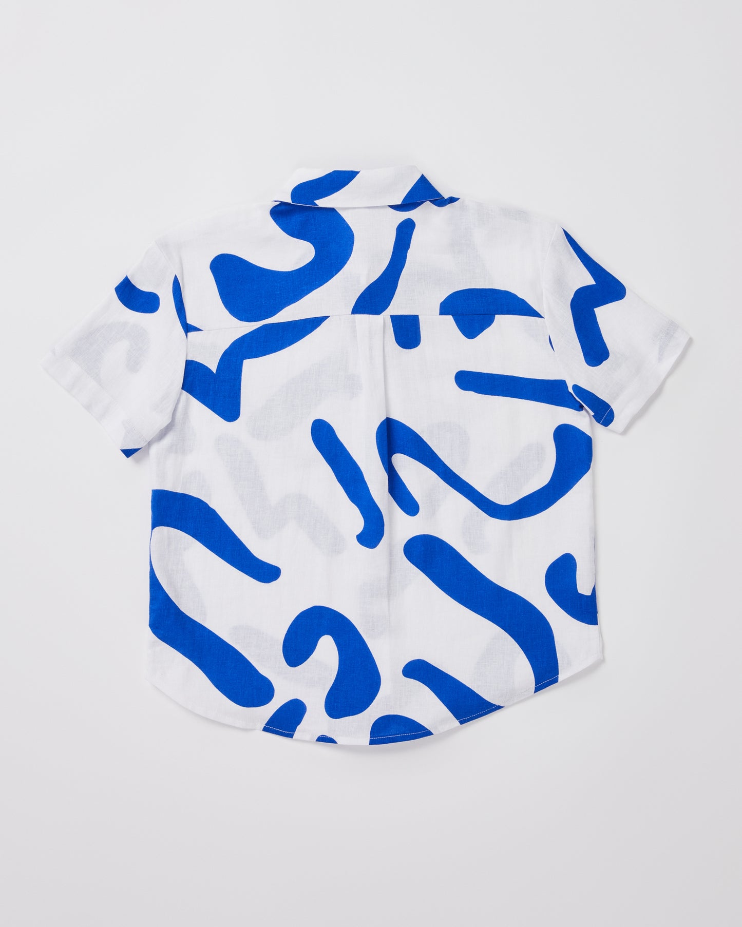 Teen Girls Charlie Swirl Short Sleeve Shirt in Blue