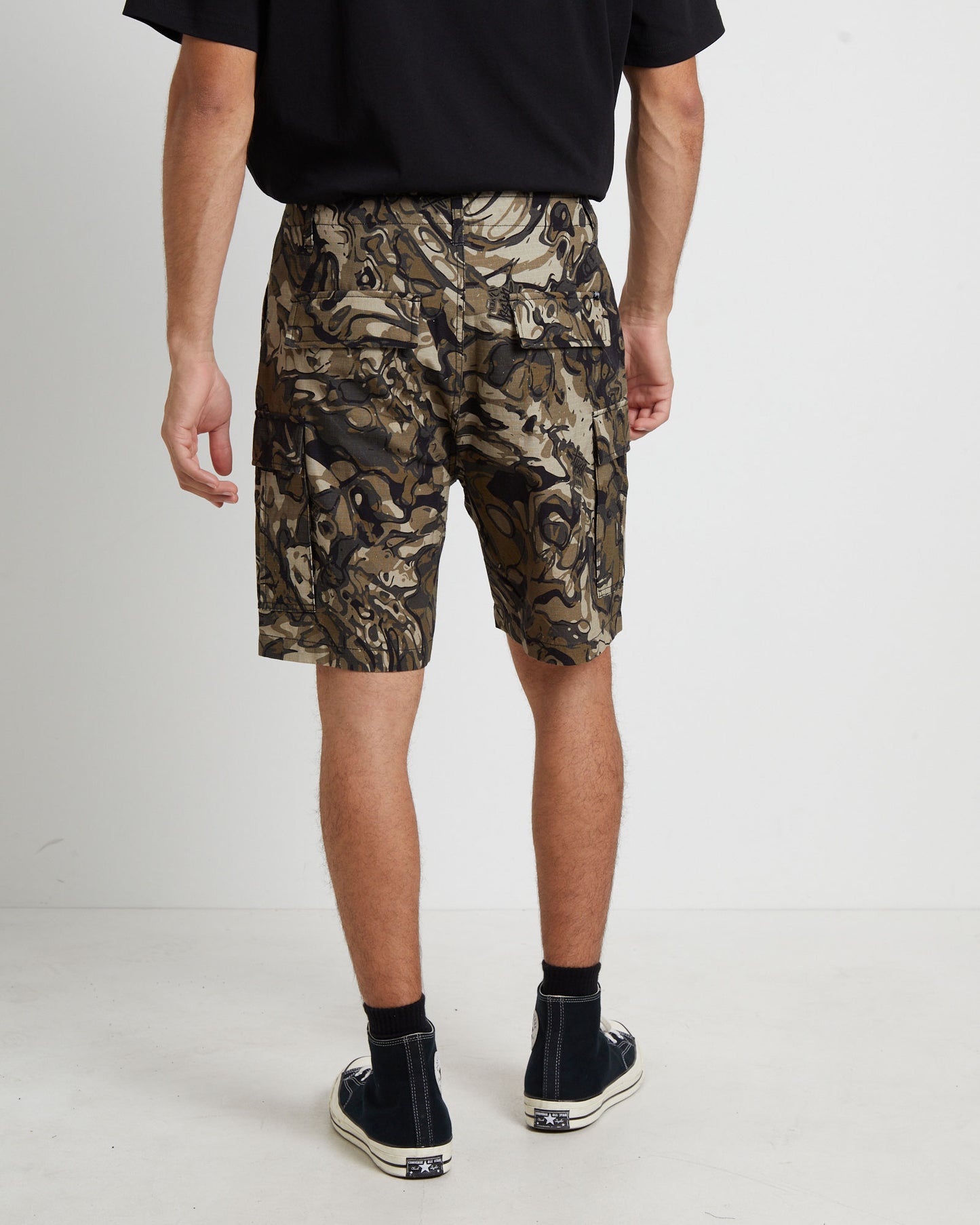 Surplus Cargo Shorts in Camo Print