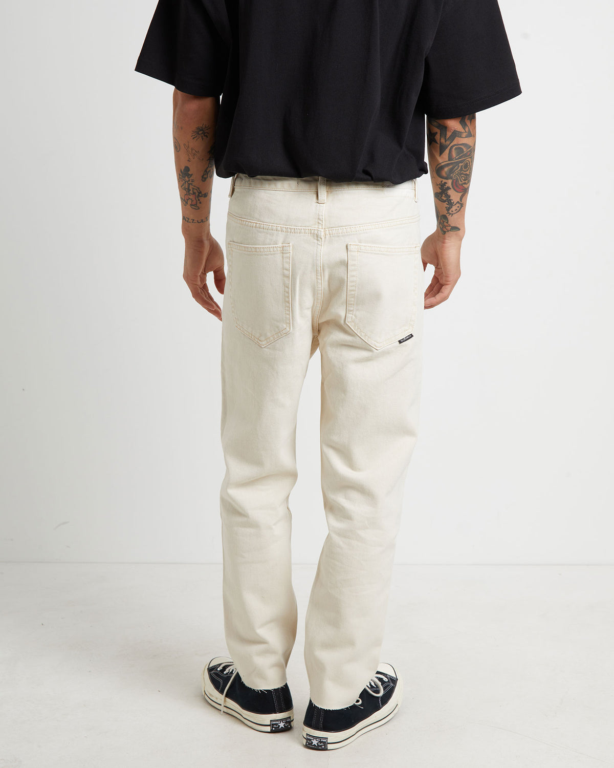 Switch Denim Jeans in Washed Bone NATURAL