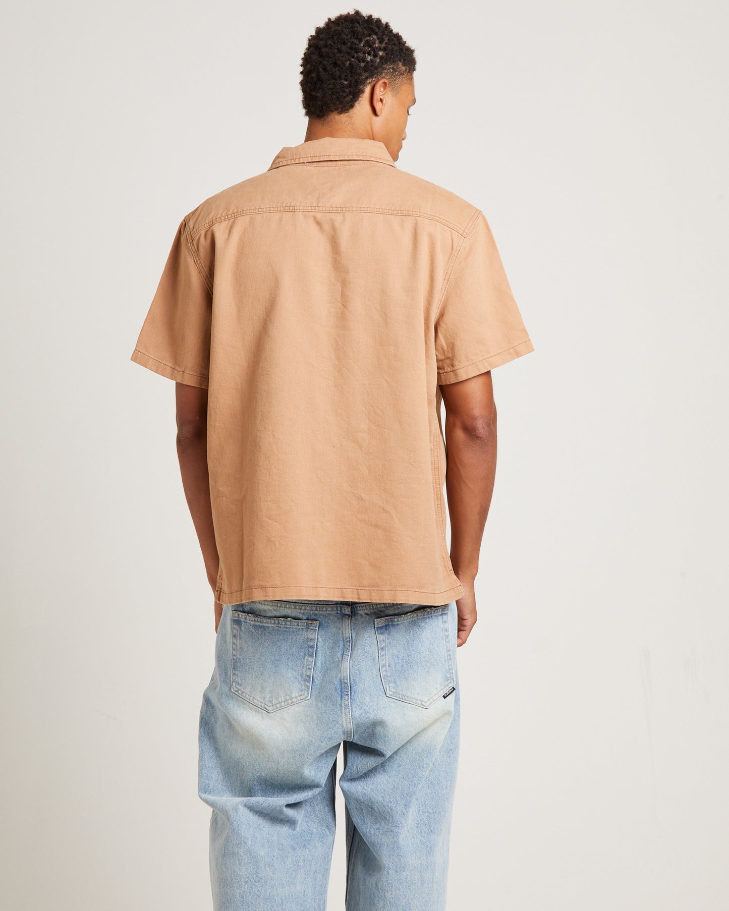 Workgear Denim Shirt in Almond