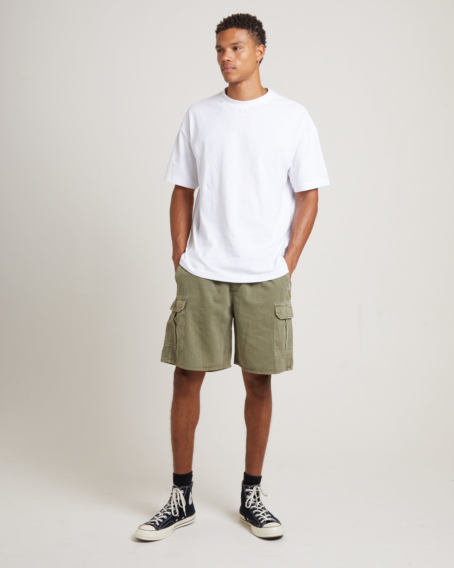 Tradie Cargo Shorts in Army