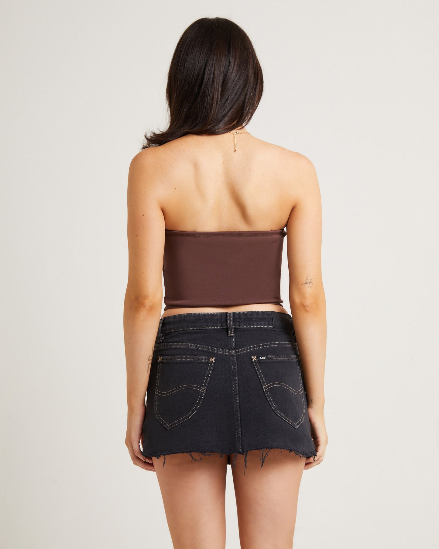 Yardage Bandeau Top in Brown