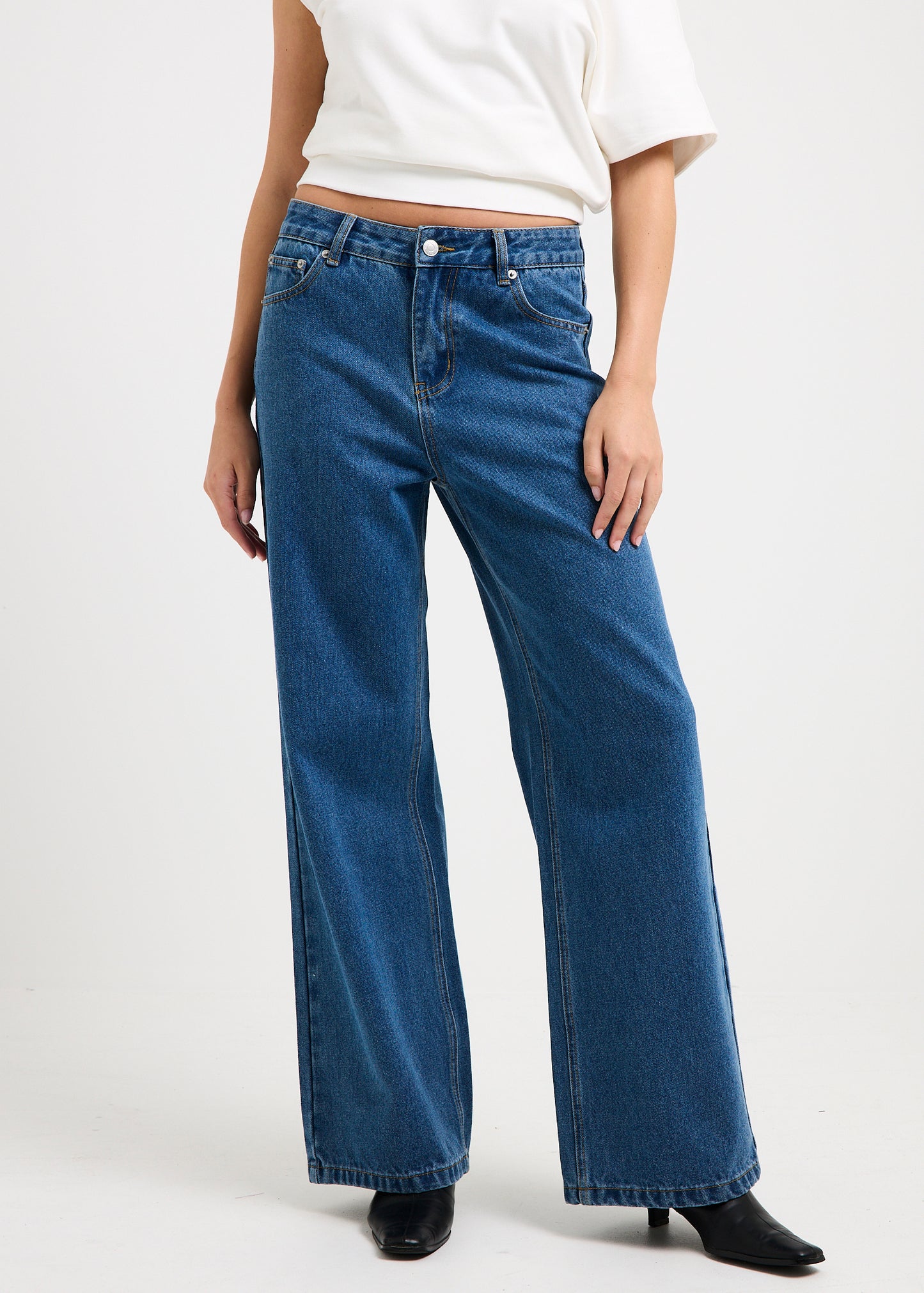 Misty High & Wide Denim Jeans