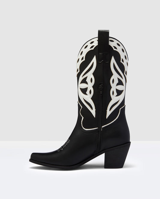 Chicago Boots Black/White BLACK/WHITE