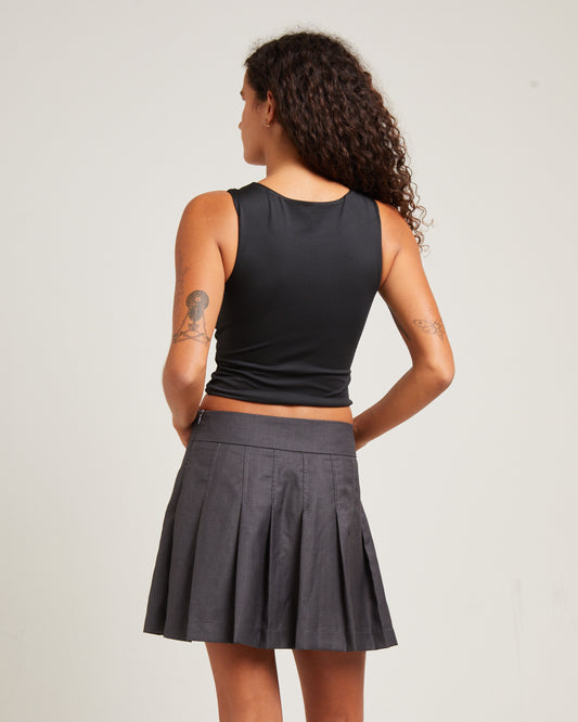 Kaia Twist Tank Top BLACK