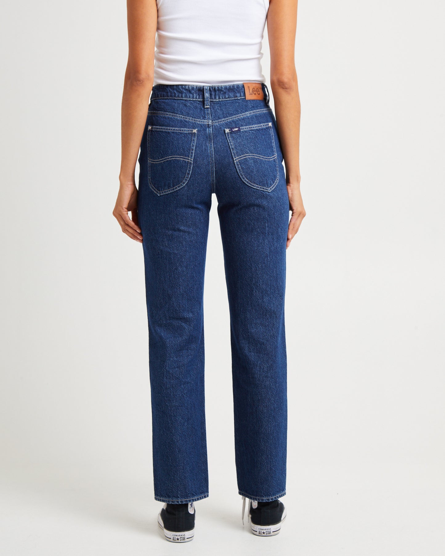 Signature Mid Slim Straight Denim Jeans Essential Rinse