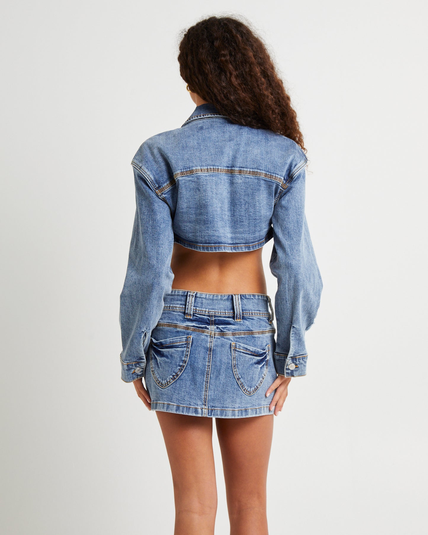 Roxy Shrunken Denim Jacket
