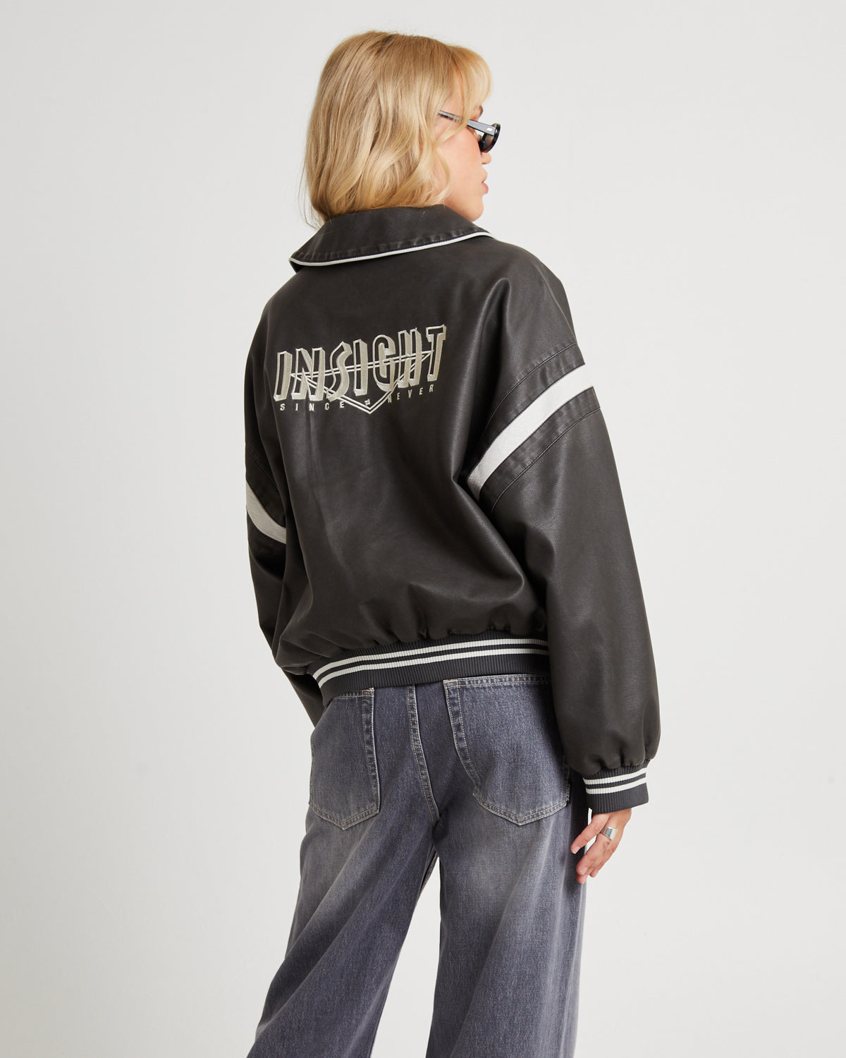Varsity PU Jacket VINTAGE BROWN