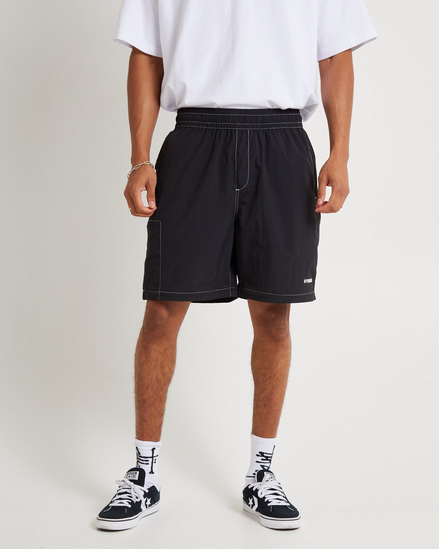 Valley Recycled Zip Off Spray Pants Black