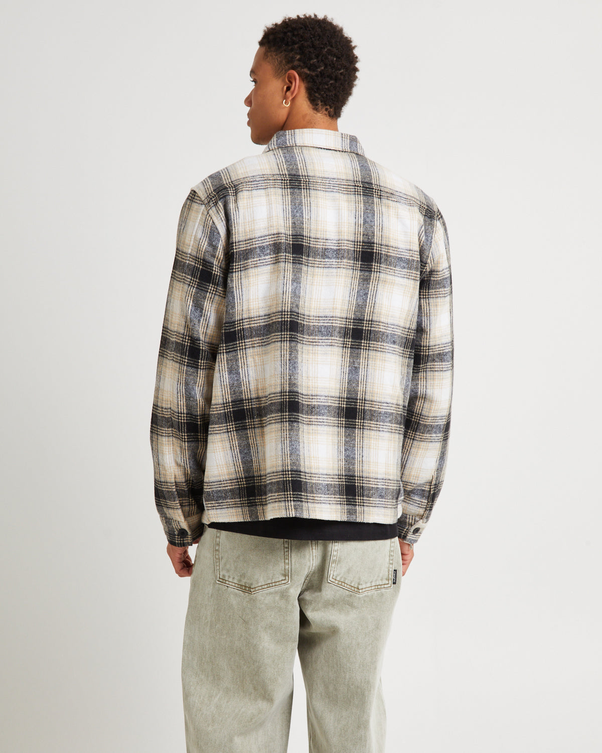 Lined Overshirt Black/Tan BLAC/TAN