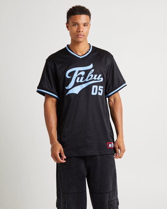 Varsity Mesh Short Sleeve T-Shirt Navy LIGHT NAVY