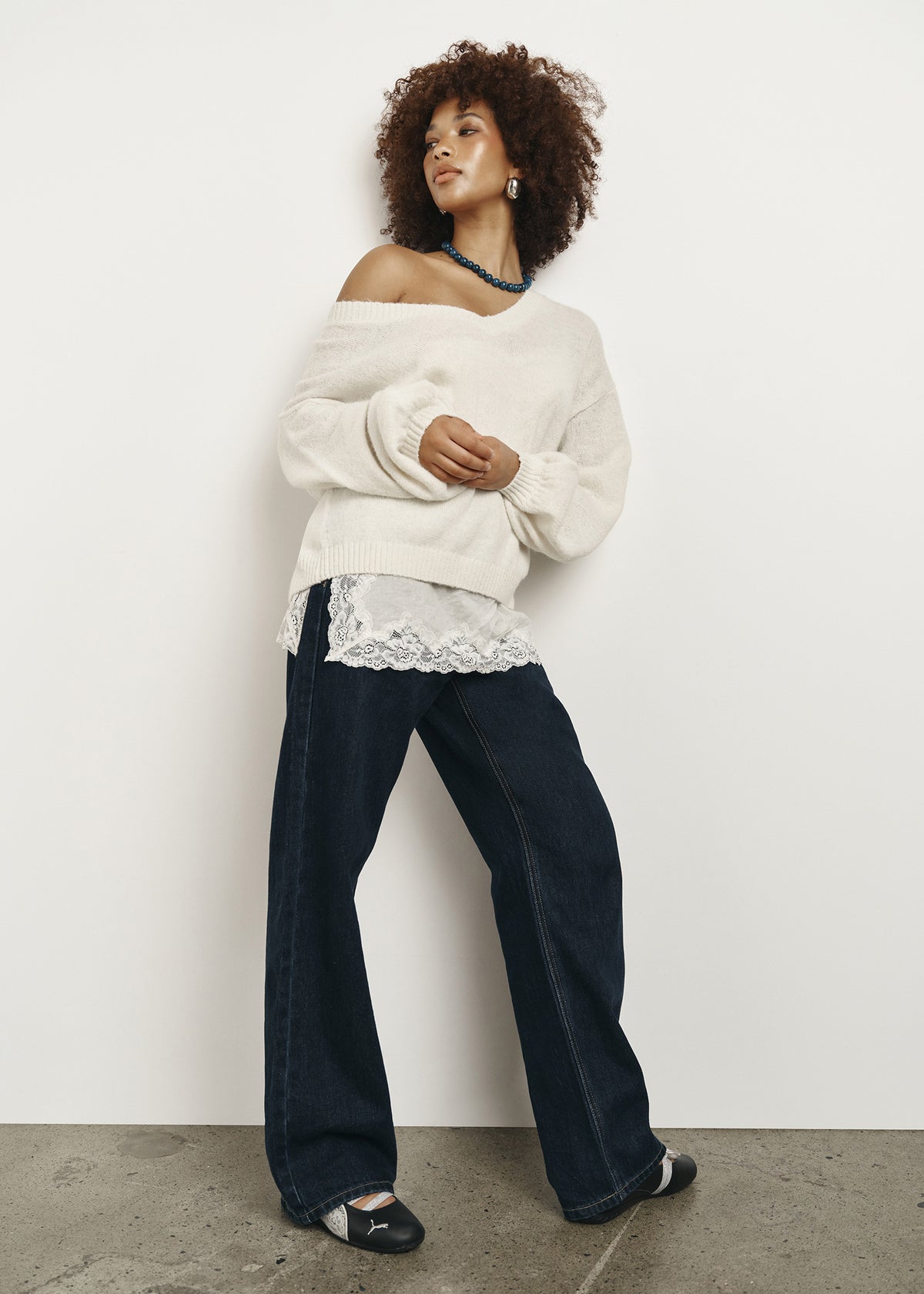 Alexa Mid Rise Relaxed Denim Jeans