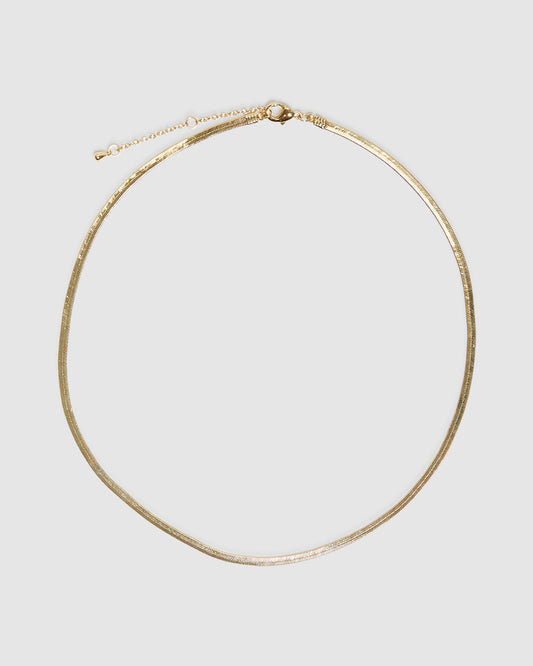 14k Snake Cha Necklace  Plated GOLD