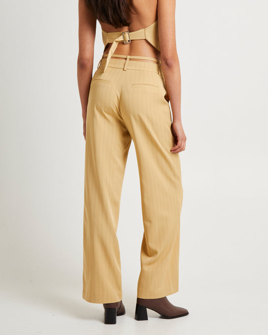 Vera Tailored Pant BUTTERCUP STRIPE