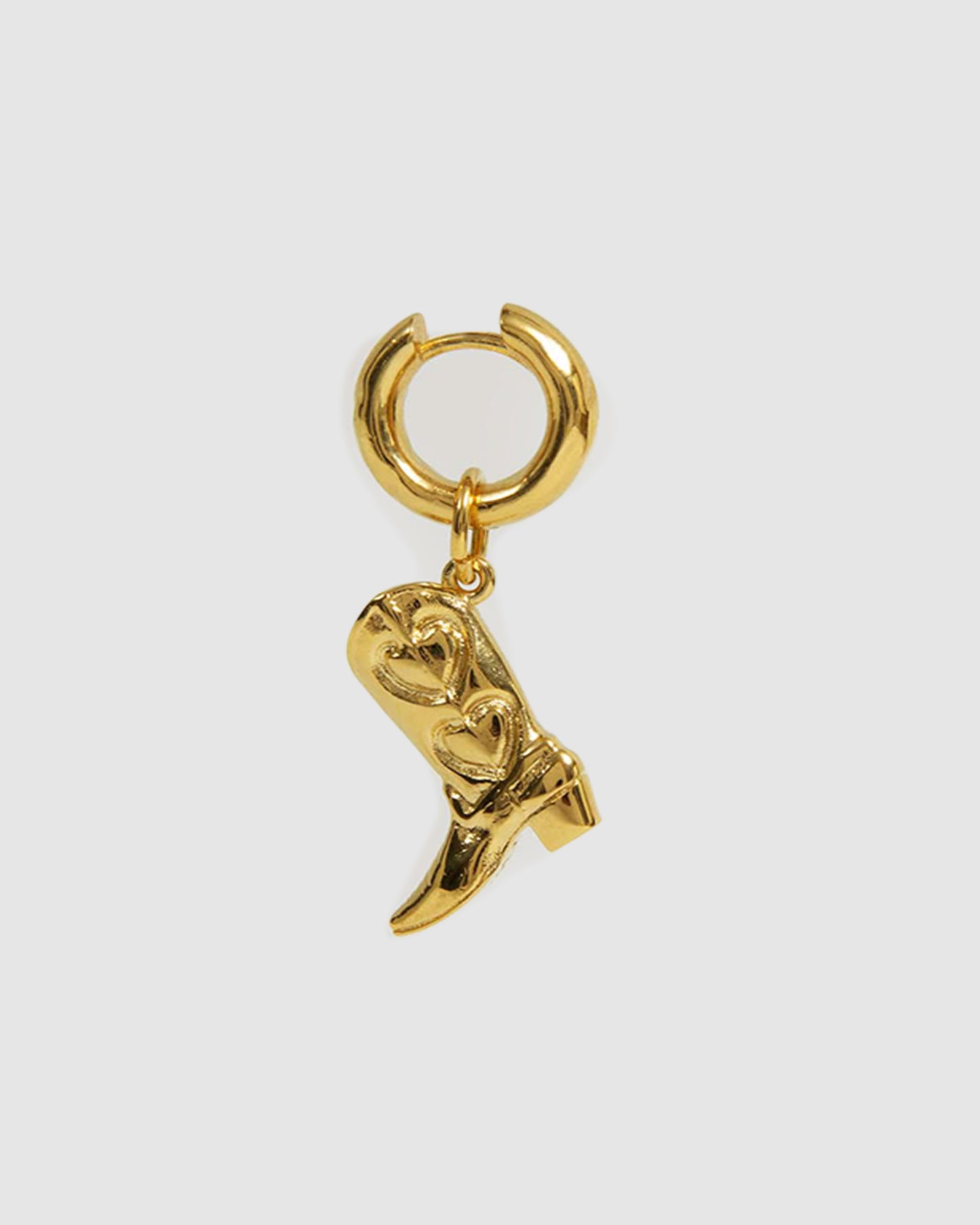 Boots Earrings Gold