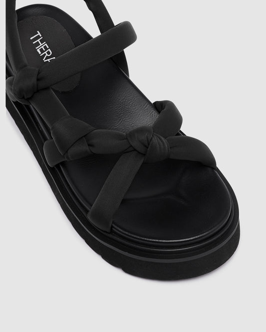 Vibez Flatform Sandals BLACK