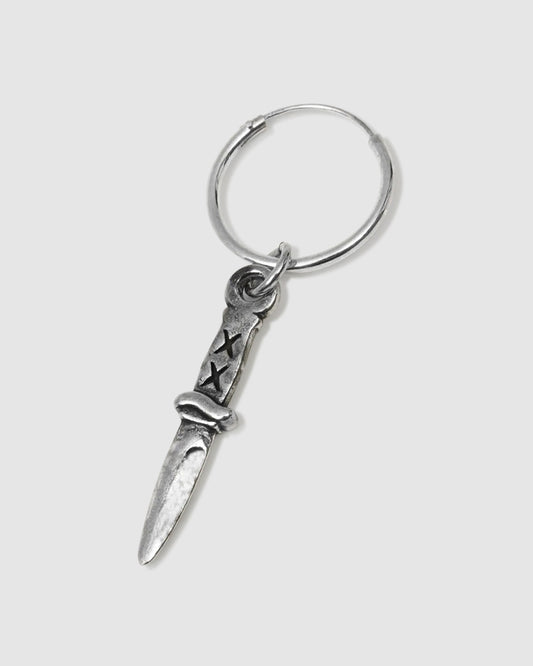 Bowies Knife Earrings SILVER