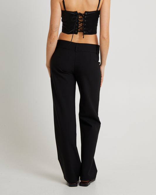 Jaylee Low Rise Pants BLACK