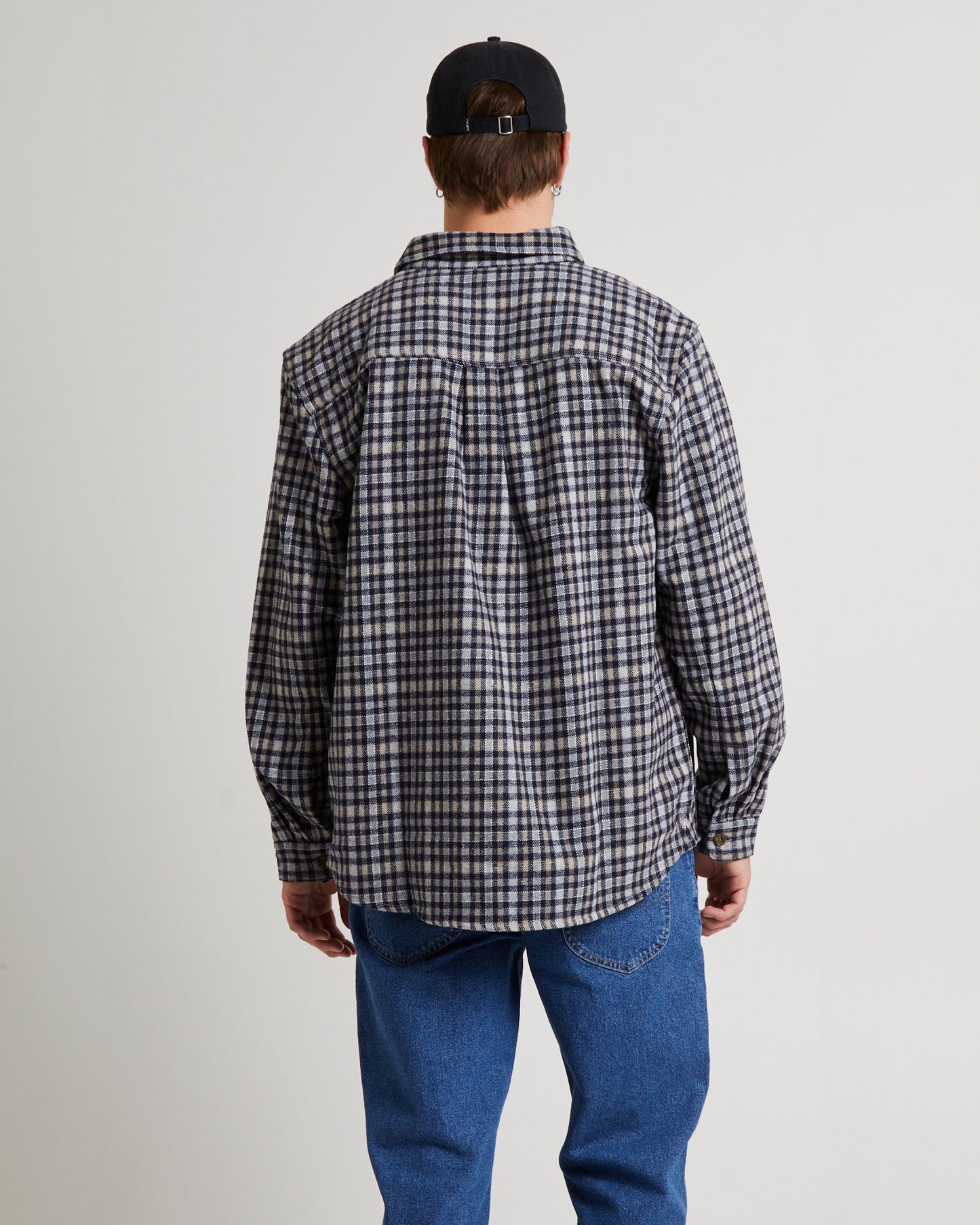 Lee Worker Long Sleeve Shirt Brown Check