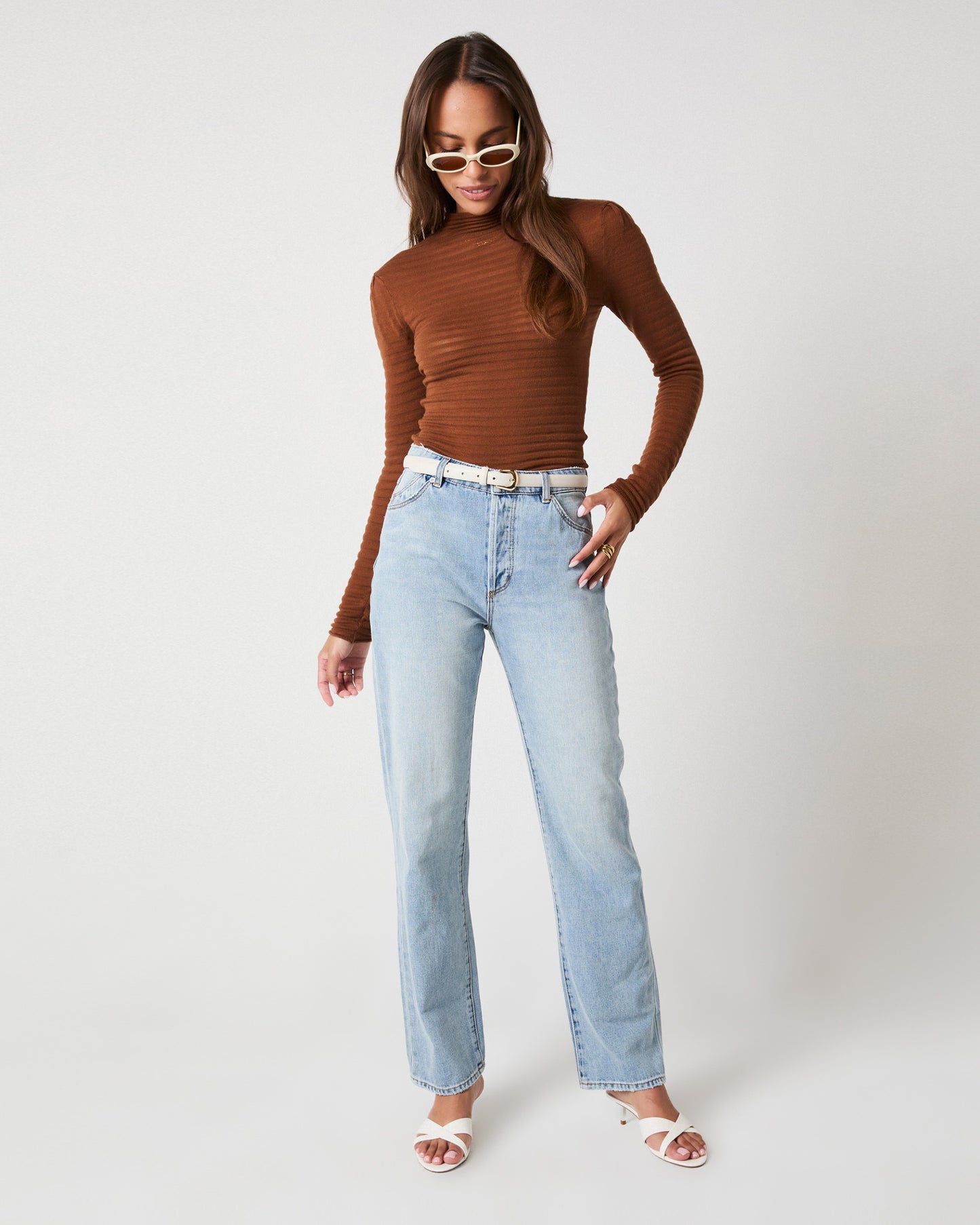 90s Relaxed Jeans Faded Blue