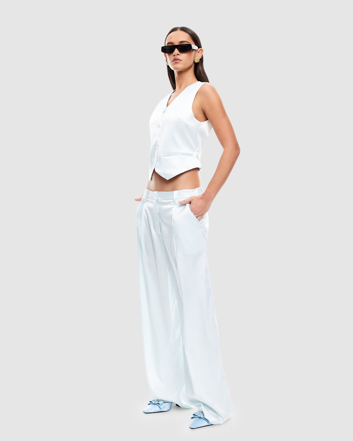 Heiress Vest PALE BLUE