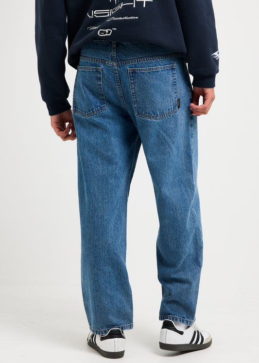 Knocker Wide Leg Denim Jeans 90'S BLUE