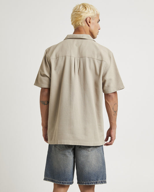 Resort Waffle Shirt YINYANG SAND