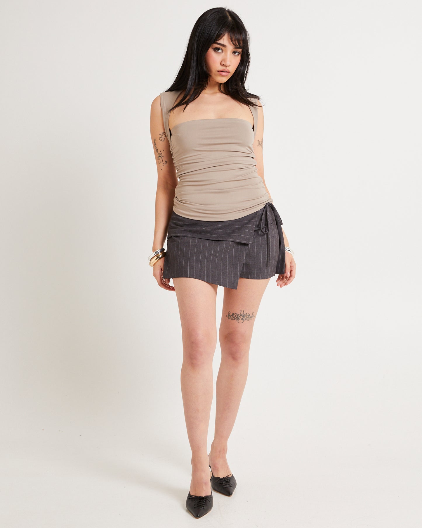 Lila Sweatheart Neck Top