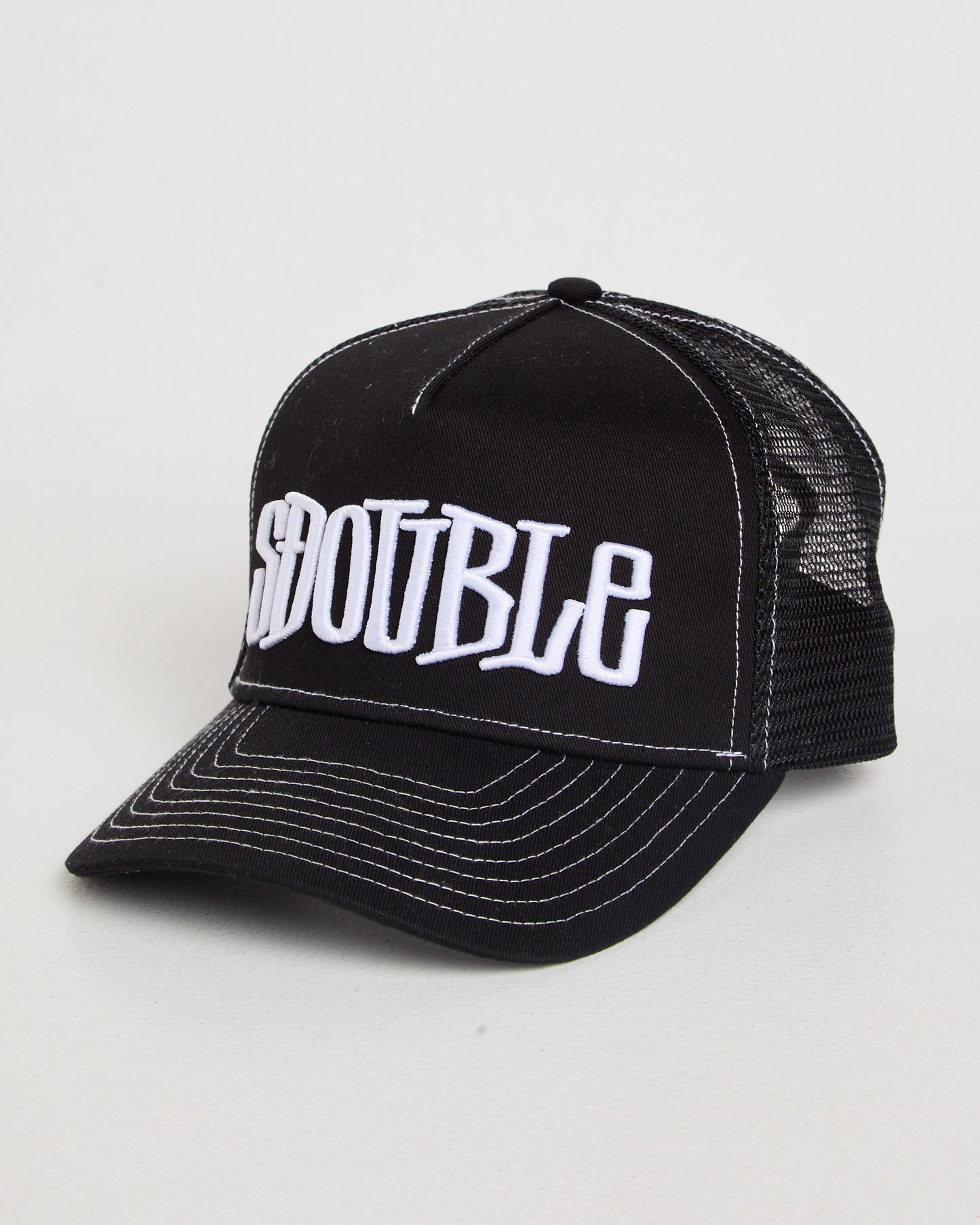 Mid-Block Curved Peak Trucker Cap