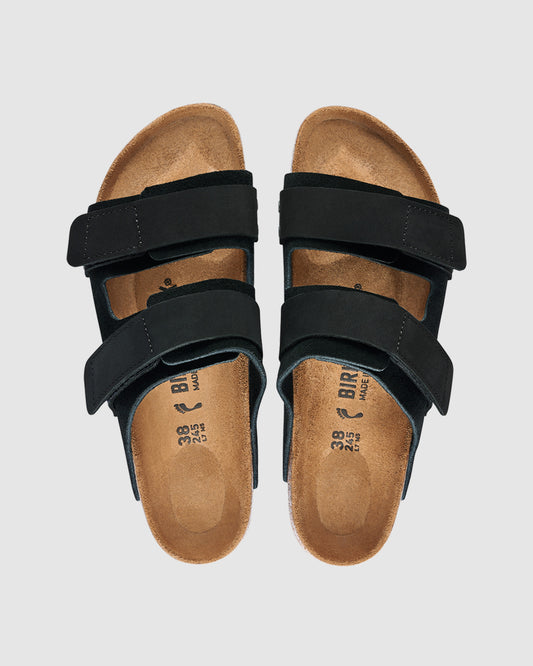 Uji Nubuck Suede Leather BLACK
